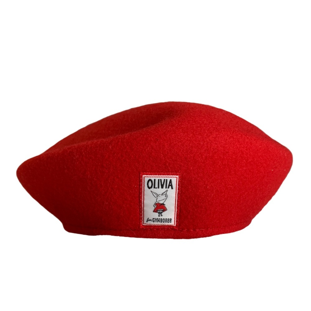 Olivia Gymboree wool red beret hat L large